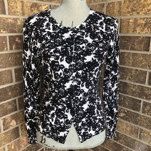 2 for $25 Lord and Taylor Black and White Cardigan